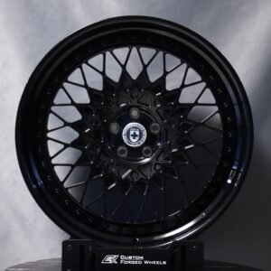HRE-Style Gloss Black Mesh Deep Dish 2-Piece Forged Wheels – Audi R8 / 911 Fitment (5-Lug)
