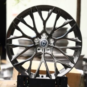 HRE-Style Gunmetal Mesh Multi-Spoke Forged Wheels – Porsche 911 / M3 Fitment (5-Lug)
