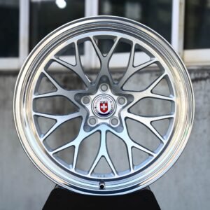 HRE-Style Hyper Silver 10 Y-Spoke Mesh Polished Lip Forged Wheels – Porsche 911 / M3 Fitment (5-Lug)