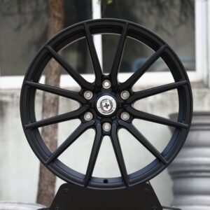HRE-Style Matte Black Multi-Spoke Off-Road Forged Wheels – Ford F-150 / Silverado 1500 Fitment (6-Lug)