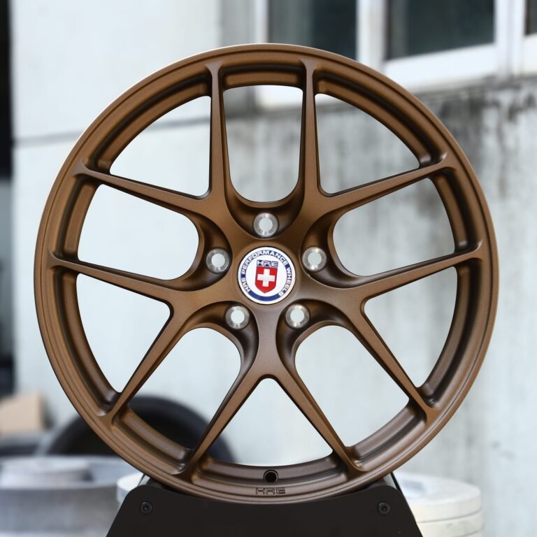 Porsche 911 wheels – Matte Bronze 5 Y-Spoke (HRE-Style), front view