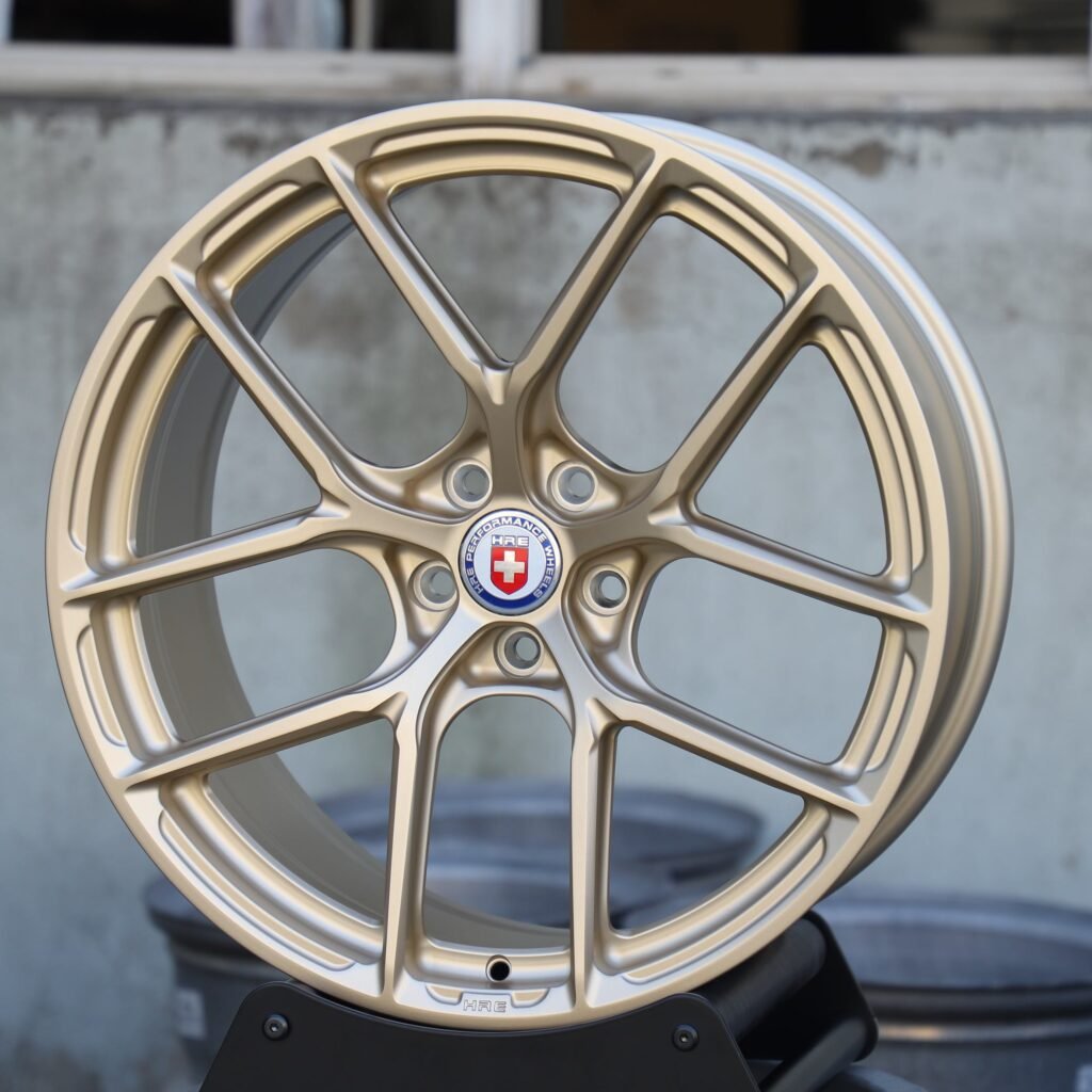 HRE Titanium Gold 5 Y-Spoke Forged Wheels - Porsche 911 / BMW M3 Fitment (5-Lug) view 2