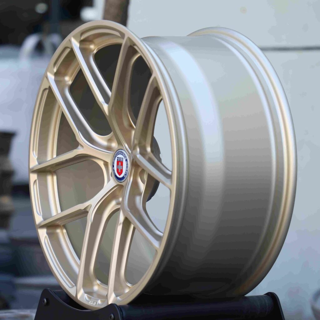 HRE Titanium Gold 5 Y-Spoke Forged Wheels - Porsche 911 / BMW M3 Fitment (5-Lug) view 4