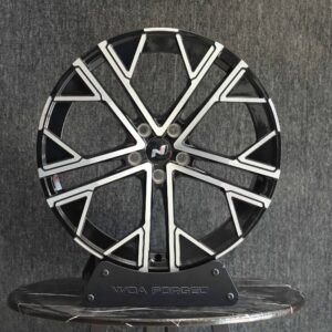 Hyundai N Style Matte Silver Split-Spoke Machined Face Forged Wheels – Hyundai Elantra N / i20 N Line Fitment (5-Lug)