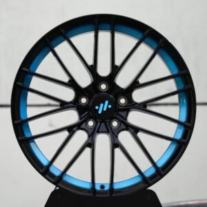 IM OEM-Style Gloss Black 10 Y-Spoke Blue Lip Forged Wheels – IM L7 / LS7 Fitment (5-Lug)