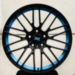 IM OEM-Style Gloss Black / Blue Lip 10 Y-Spoke Mesh Forged Wheels – IM L7 / LS7 Fitment (5-Lug)