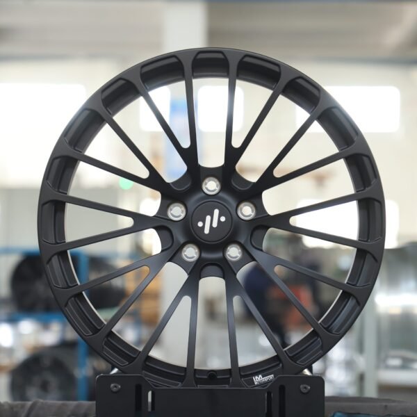 Dodge Challenger wheels – Gloss Black 10 Y-Spoke Concave (Dodge OEM-Style), front view