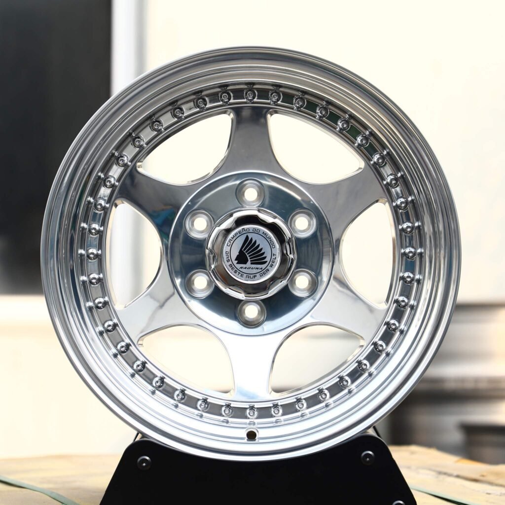 Indian Bright Silver 2-Piece Deep Lip Forged Wheels - Porsche 911 / BMW M3 Fitment (5-Lug) Deep Dish forged wheel