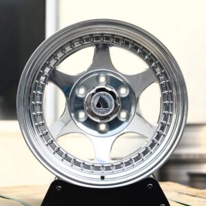 Indian Bright Silver 2-Piece Deep Lip Forged Wheels – Porsche 911 / BMW M3 Fitment (5-Lug)