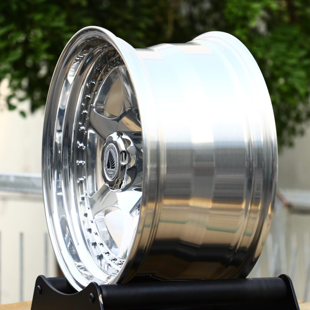 Indian Bright Silver 2-Piece Deep Lip Forged Wheels - Porsche 911 / BMW M3 Fitment (5-Lug) view 2