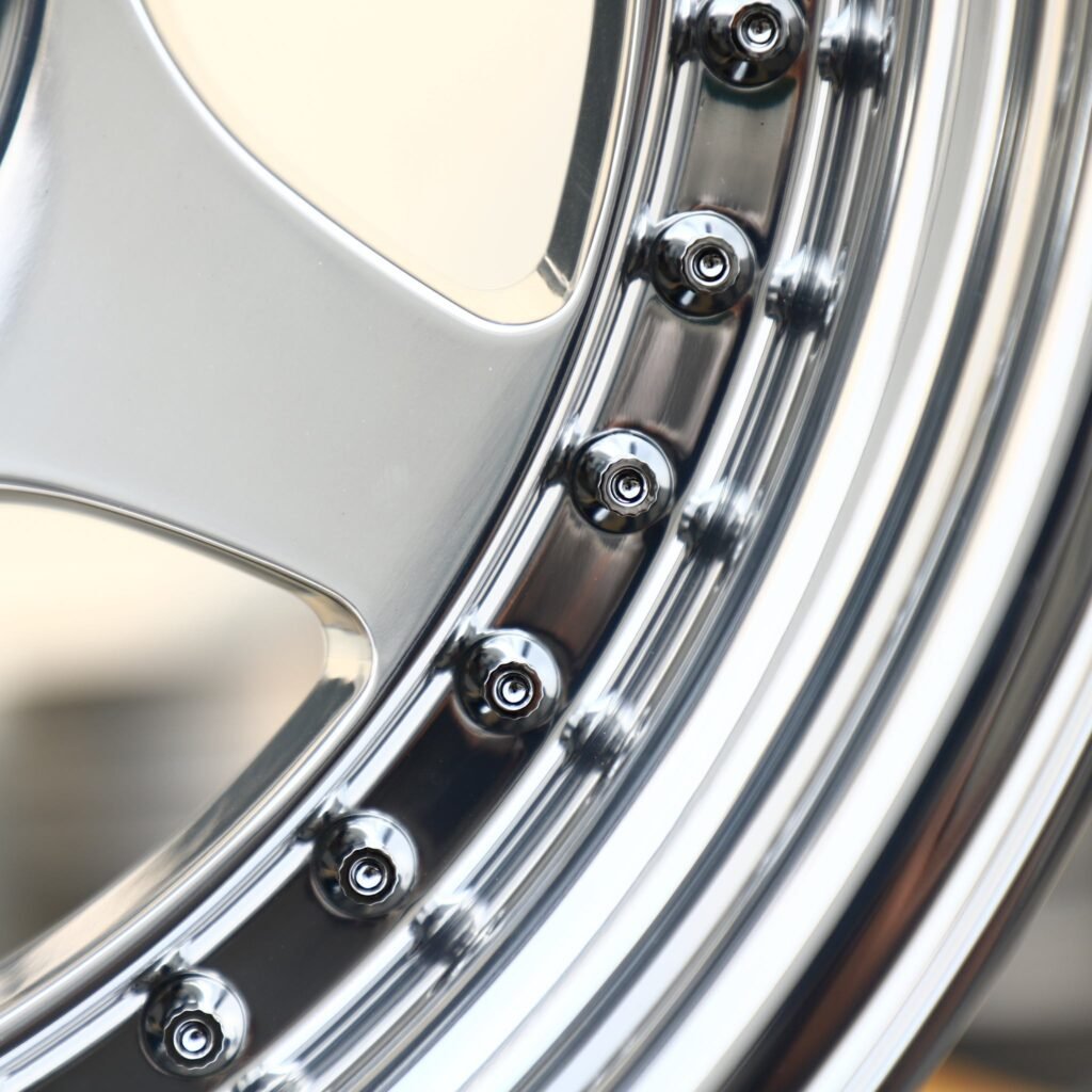 Indian Bright Silver 2-Piece Deep Lip Forged Wheels - Porsche 911 / BMW M3 Fitment (5-Lug) view 4