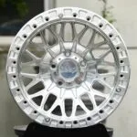 Jeep OEM-Style Brushed Silver Mesh Beadlock Off-Road Forged Wheels – Jeep Wrangler / Grand Cherokee Fitment (5-Lug)