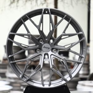 Jeep OEM-Style Light Gunmetal Mesh Multi-Spoke Forged Wheels – Jeep Wrangler / Grand Cherokee Fitment (5-Lug)