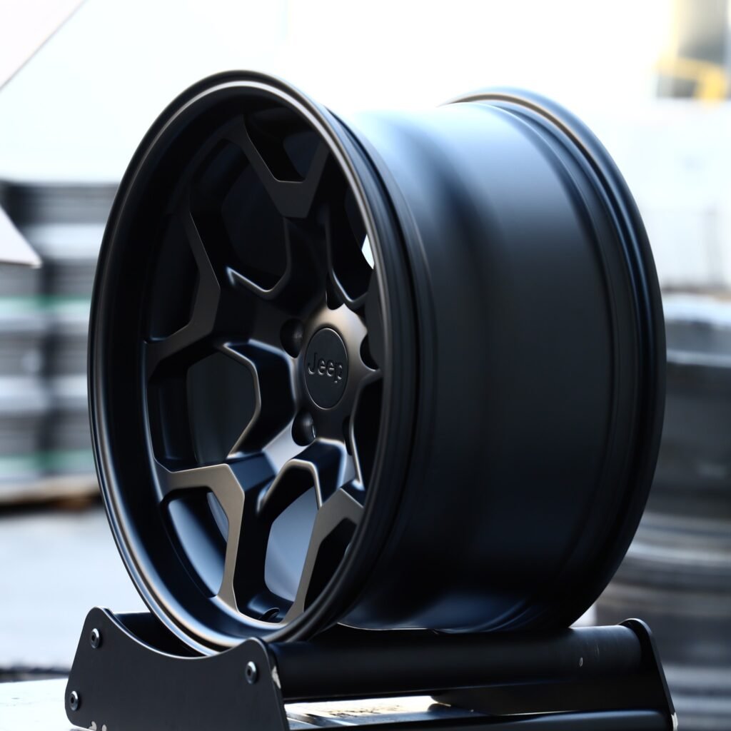 Jeep Style Gloss Black 5 Y-Spoke Deep Lip Off-Road Forged Wheels - Jeep Grand Cherokee / Land Rover Discovery Fitment (5-Lug) view 3