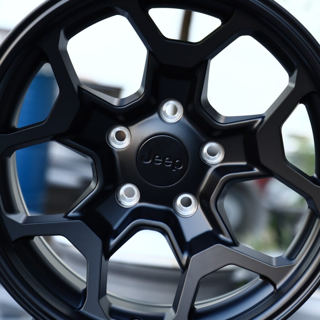 Jeep Style Gloss Black 5 Y-Spoke Deep Lip Off-Road Forged Wheels - Jeep Grand Cherokee / Land Rover Discovery Fitment (5-Lug) view 4