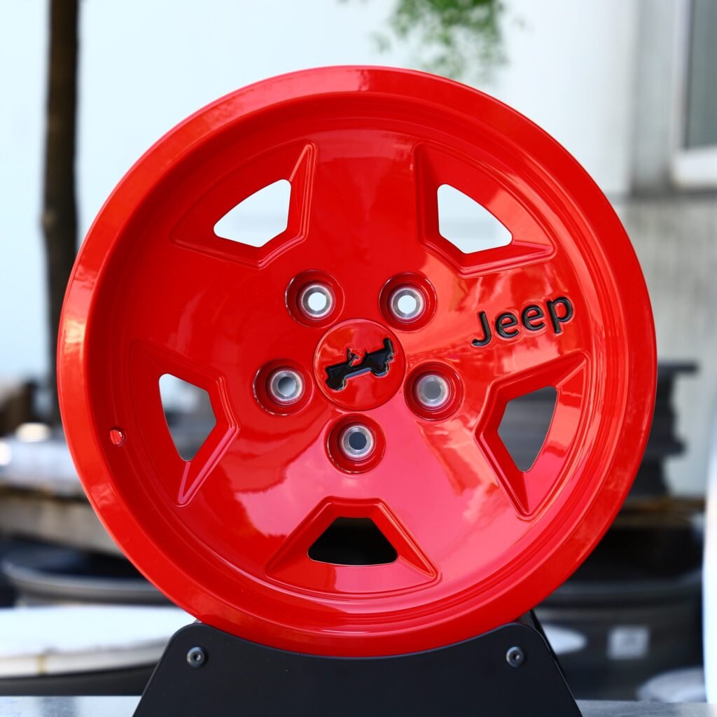 Jeep Style Red Custom Off-Road Forged Wheels - Jeep Grand Cherokee / Land Rover Discovery Fitment (5-Lug) Off-Road forged wheel