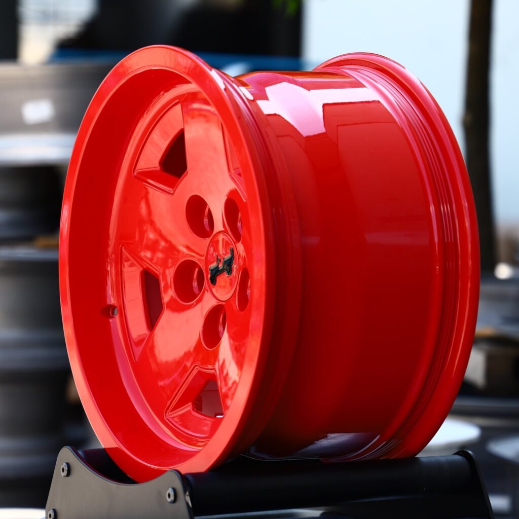 Jeep Style Red Custom Off-Road Forged Wheels - Jeep Grand Cherokee / Land Rover Discovery Fitment (5-Lug) view 3