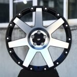 Jeep Wrangler / Grand Cherokee Off-Road Forged Wheels – Gloss Black Machined 7-Spoke Riveted (5-Lug)
