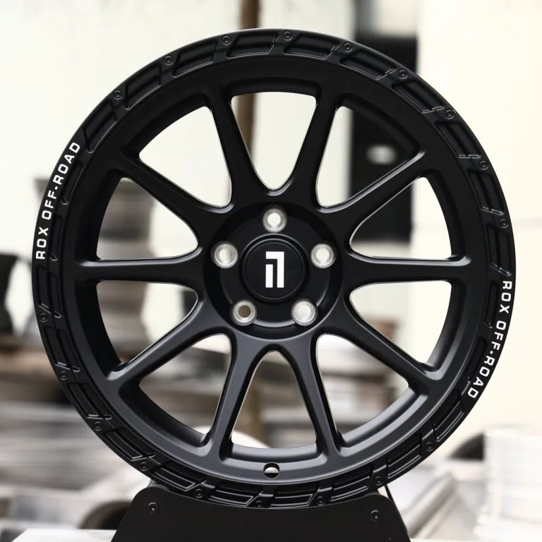 Jeep Wrangler / Grand Cherokee Off-Road Forged Wheels – Matte Black 10-Spoke, front view