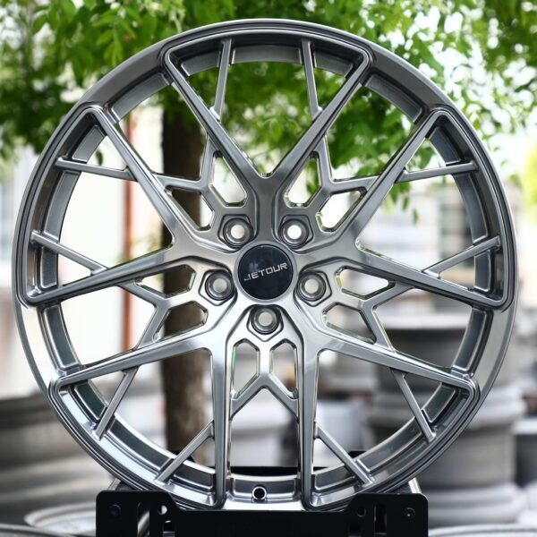 Jetour X70 Plus wheels – Gunmetal Mesh Multi-Spoke (Jetour OEM-Style), front view