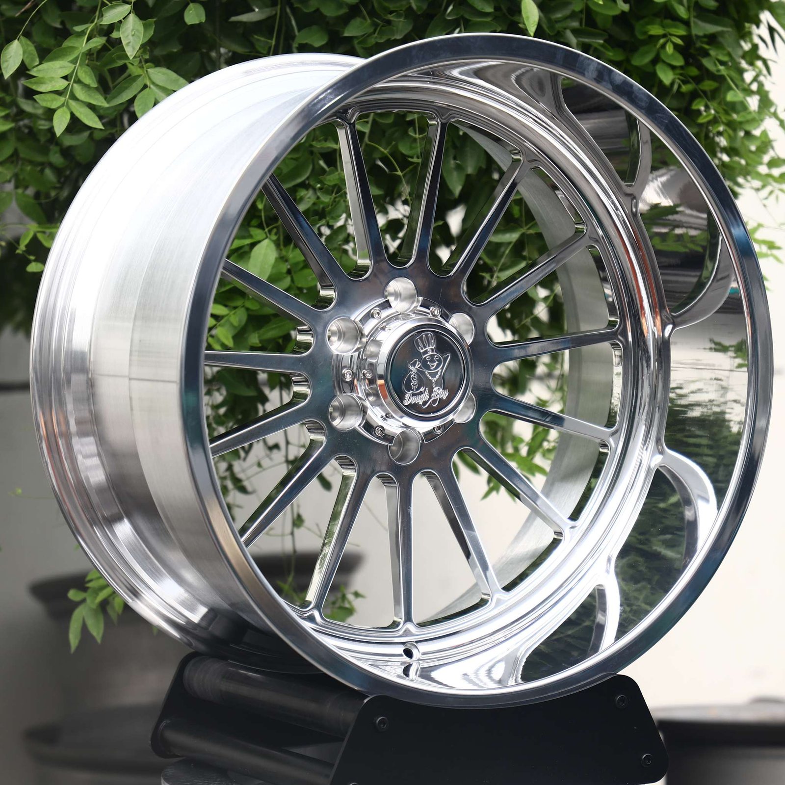 Ford F-150 wheels – Mirror Polished Multi-Spoke Deep Lip (JTX Forged-Style), front view