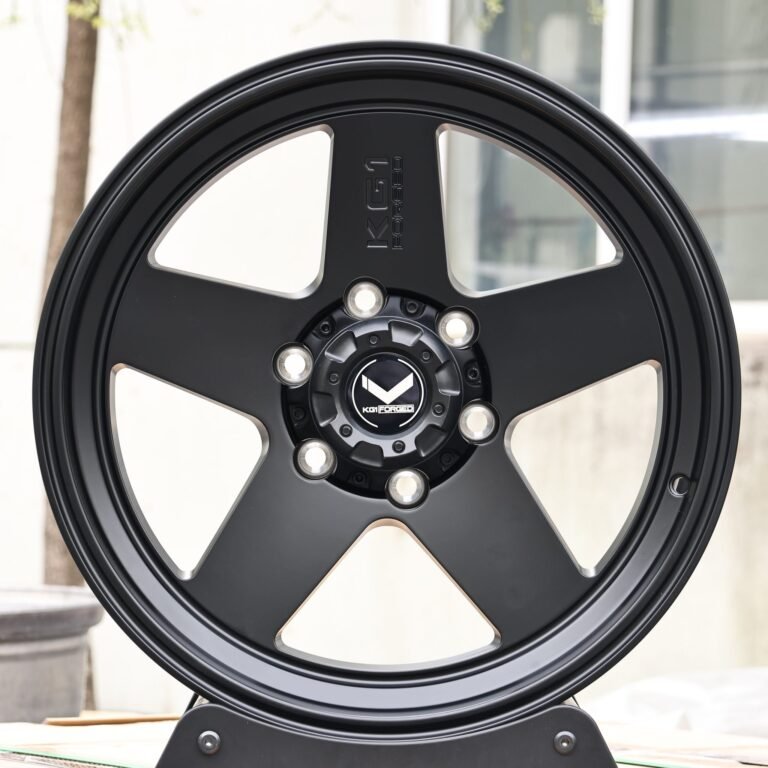 Toyota 4Runner wheels – KG1 Custom Finish 5-Spoke Deep Lip, front view