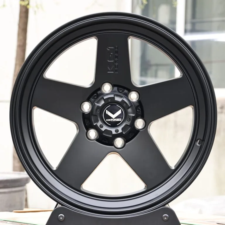 Toyota 4Runner wheels – KG1 Custom Finish 5-Spoke Deep Lip, front view