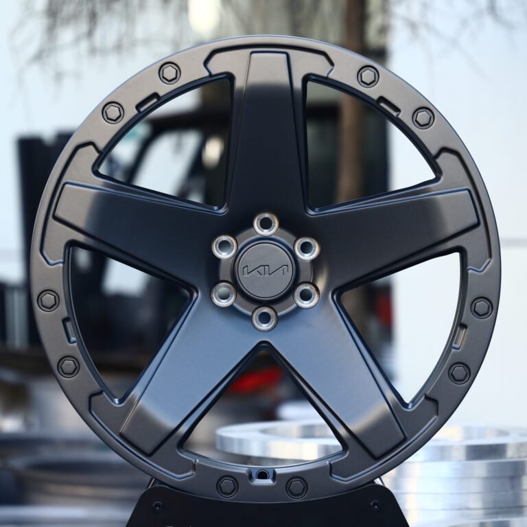 Kia Mohave wheels – Gunmetal 5-Spoke (Kia OEM-Style), front view