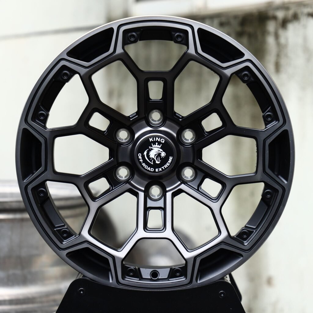 Матовые чёрные кованые диски для Ford F-150 и Chevrolet Silverado 1500, в стиле King Off-Road — ANK-79033