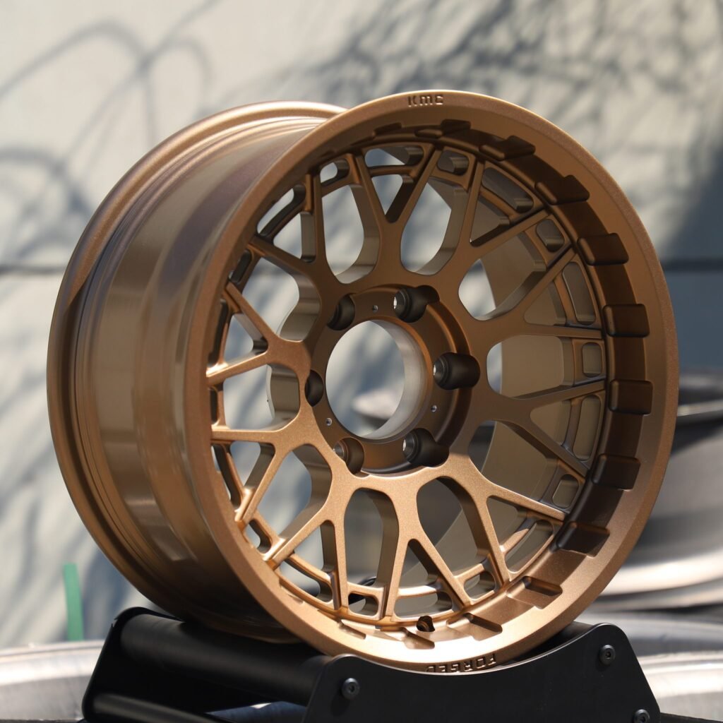 6x139.7 wheels – KMC Bronze Custom, side view