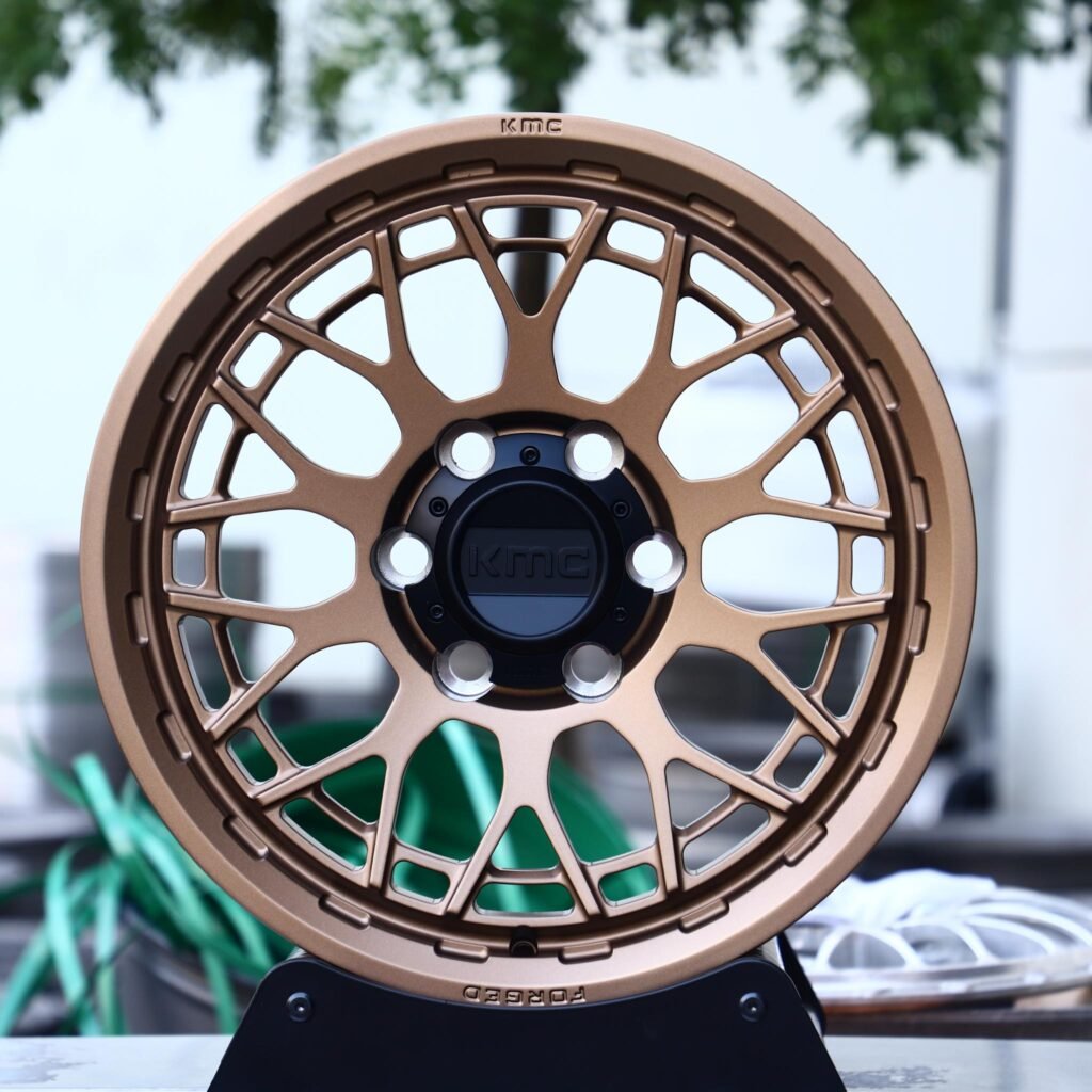 Ford F-150 wheels – KMC Wheels Bronze Deep Lip, front view
