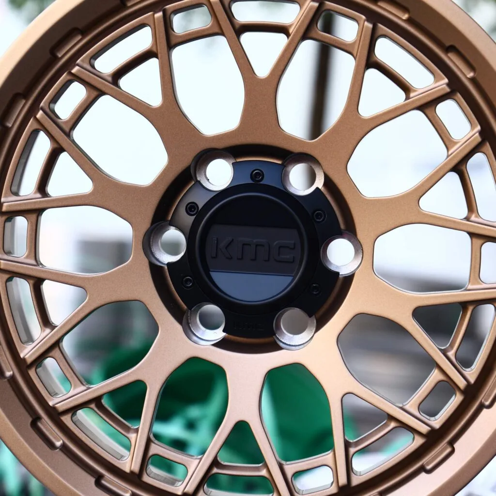 Toyota Tacoma wheels – KMC Wheels Bronze Deep Lip, lip and barrel detail
