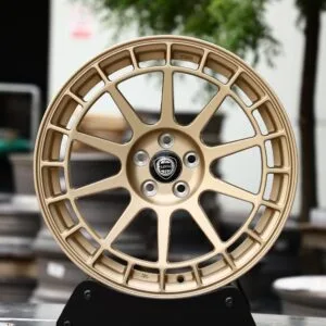 Lancia OEM-Style Gold 12-Spoke Rally Forged Wheels – Lancia Delta Integrale / Phedra Fitment (5-Lug)