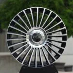Land Rover OEM-Style Black / Machined Multi-Spoke Turbine Forged Wheels – Land Rover Range Rover / Discovery Fitment (5-Lug)