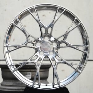 Land Rover OEM-Style Mirror Polished Cross-Spoke Mesh Forged Wheels – Land Rover Range Rover / Defender Fitment (5-Lug)