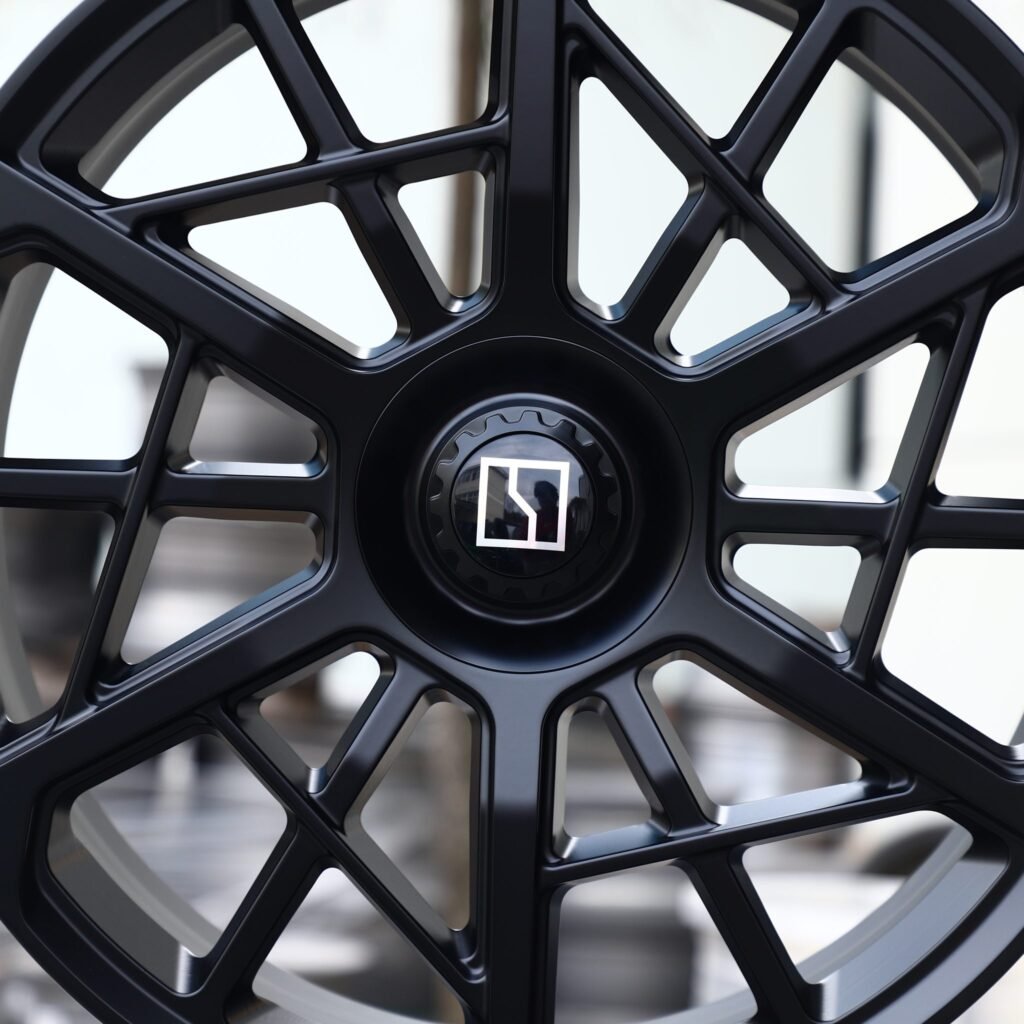 BMW M3 F80 wheels – Satin Black 10 Y-Spoke, lip and barrel detail