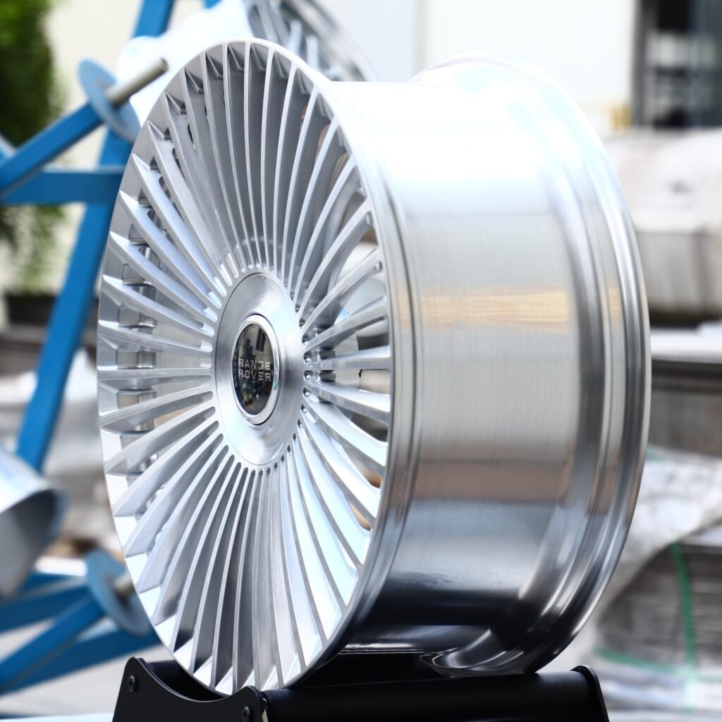 5x120 wheels – Silver Multi-Spoke, side view