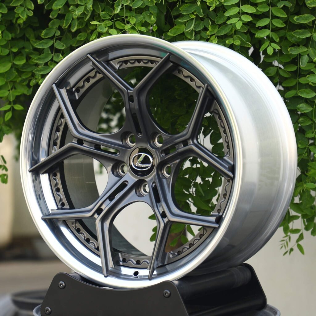 Lexus GS wheels – Custom Finish 2-Piece Deep Lip, angled view