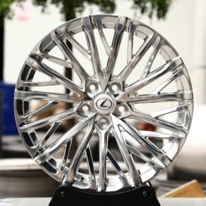 Lexus Style Custom Finish 5 Y-Spoke Polished Forged Wheels – Lexus IS / Lexus GS Fitment (5-Lug)