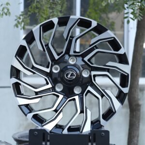Lexus LS / LC Forged Wheels – Matte Silver 5-Spoke Machined Face