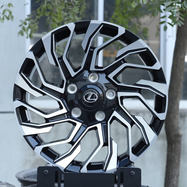 Кованые диски на Lexus LS — Кованый диск — 5 спиц, с проточкой лицевой части, серебристый