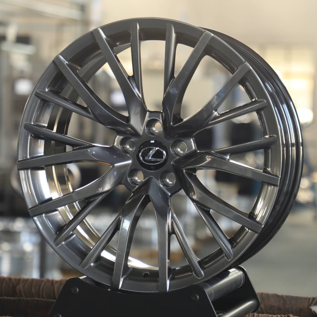 Lexus Style Metallic Gray 10 Y-Spoke Forged Wheels - Lexus LS / Lexus LC Fitment (5-Lug) view 2