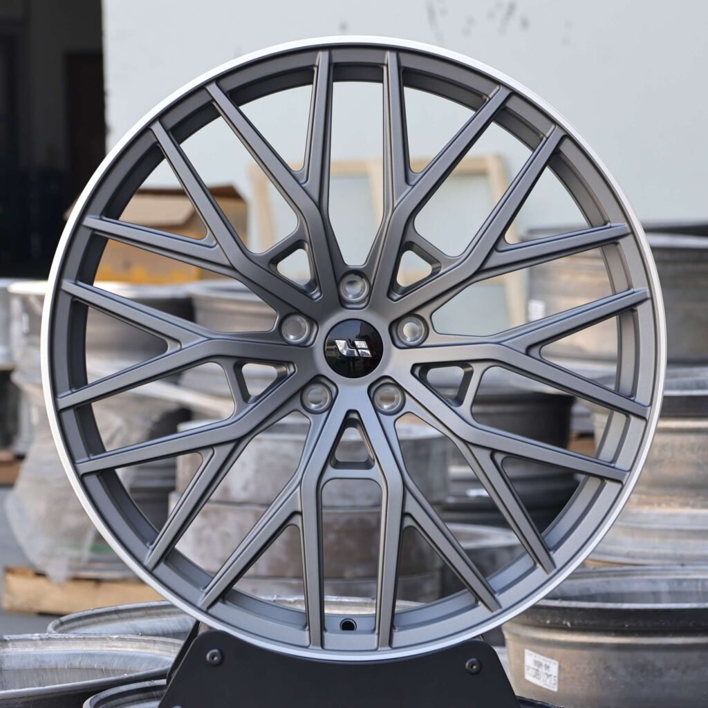 Li Auto Style Matte Light Gunmetal 10 Y-Spoke Forged Wheels - Li Auto L9 / Li Auto L8 Fitment (5-Lug) Monoblock forged wheel