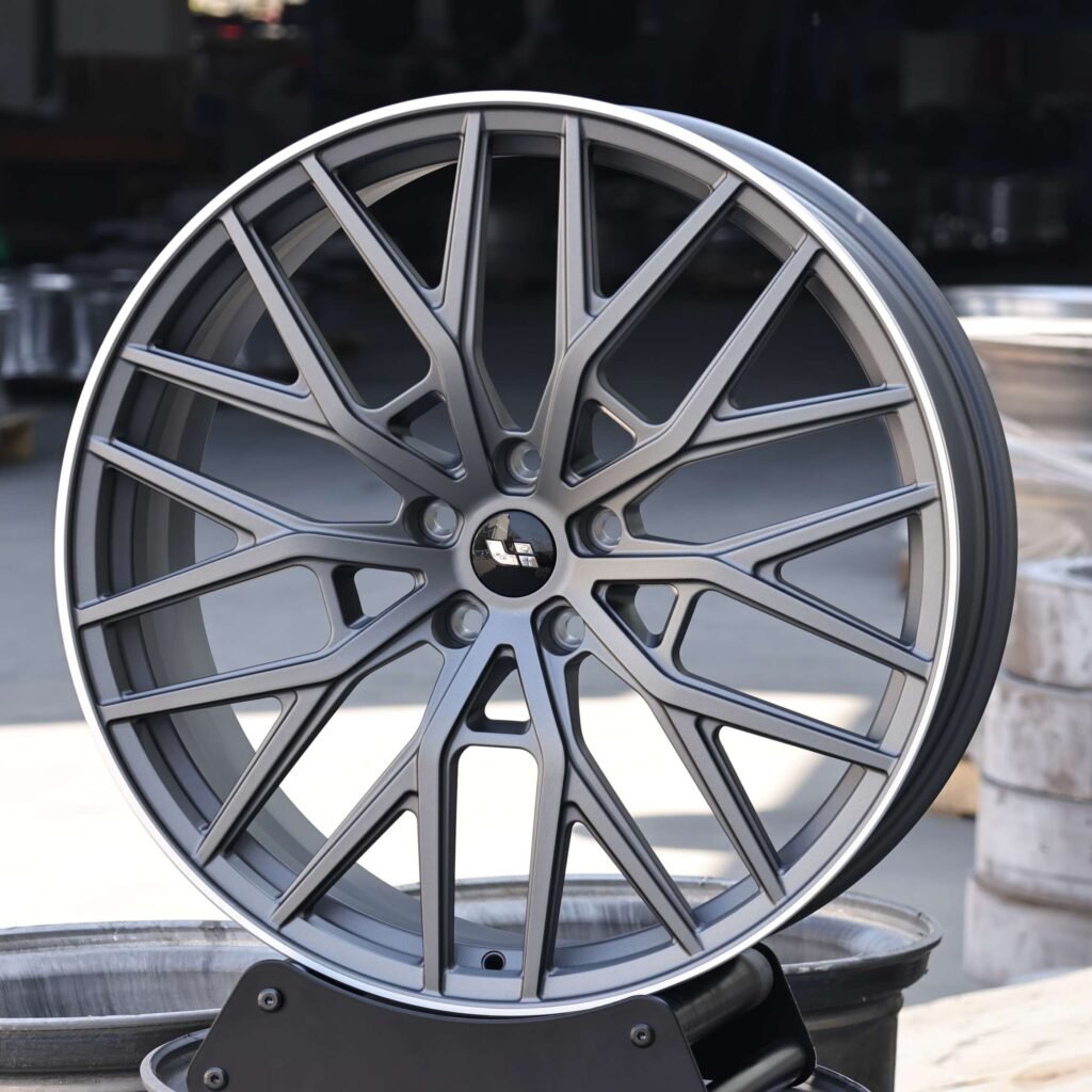 Li Auto Style Matte Light Gunmetal 10 Y-Spoke Forged Wheels - Li Auto L9 / Li Auto L8 Fitment (5-Lug) view 2