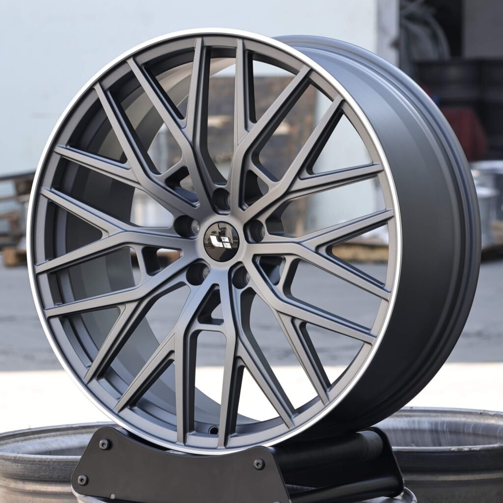 Li Auto Style Matte Light Gunmetal 10 Y-Spoke Forged Wheels - Li Auto L9 / Li Auto L8 Fitment (5-Lug) view 3