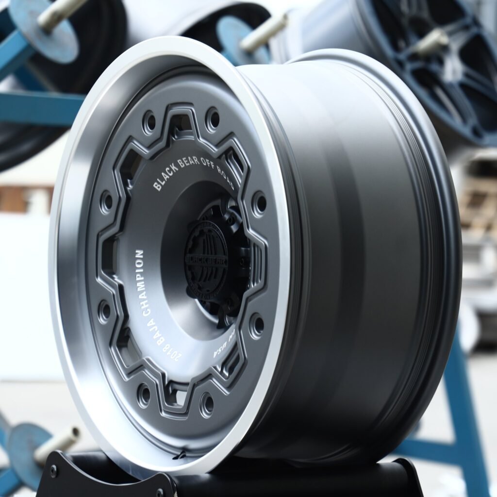 6x139.7 wheels – Light Gunmetal / Gray Deep Lip, side view