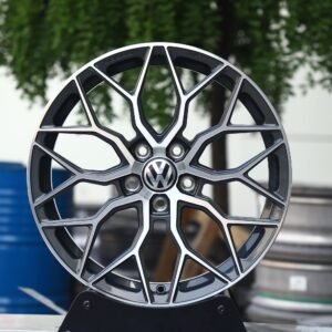 Volkswagen OEM-Style Light Gunmetal Machined Face Forged Wheels – Volkswagen Golf GTI / Golf R Fitment (5-Lug)