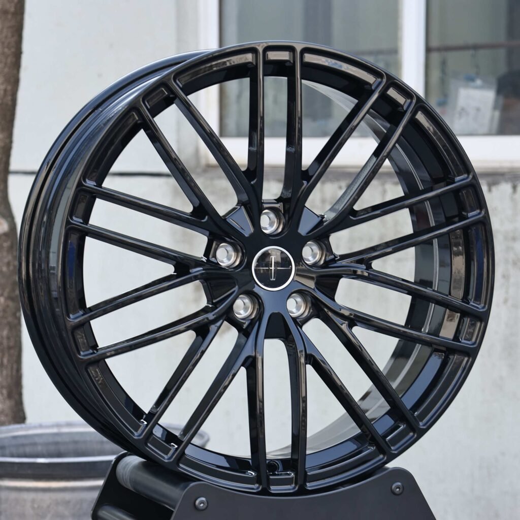 Lincoln Style Matte Silver 10 Y-Spoke Forged Wheels - Lincoln Continental / Lincoln Aviator Fitment (5-Lug) view 2