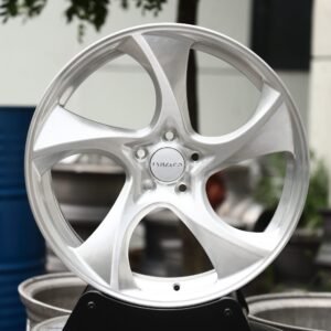 Lynk & Co Style Brushed Silver Directional Forged Wheels – Lynk & Co 01 / Volvo S60 Fitment (5-Lug)