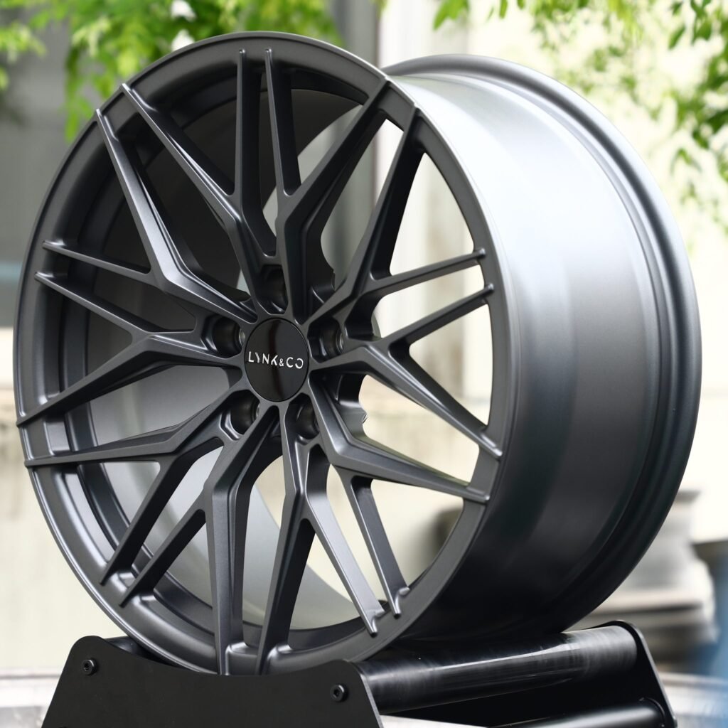 5x108 wheels – Gunmetal Mesh Multi-Spoke (Lynk & Co OEM-Style), side view